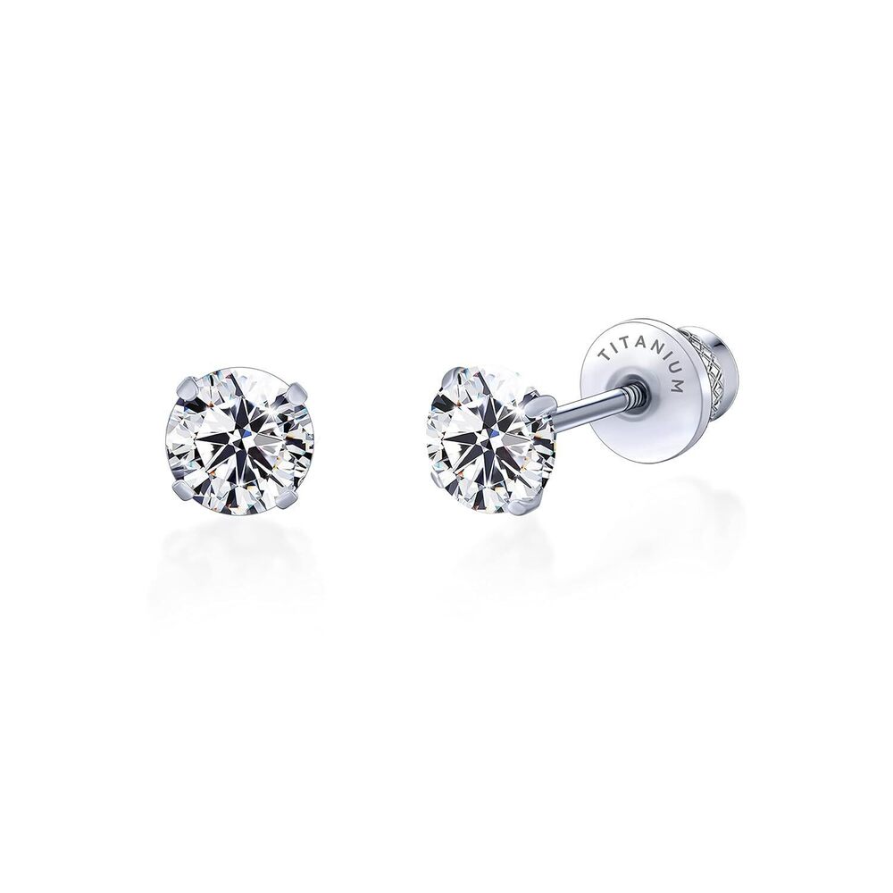 Hypoallergenic G23 Implant Grade Titanium Screw Back Earrings